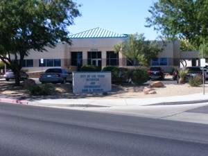Front view of City of Las Vegas Inmate Detention and Enforcement Center